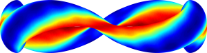 Last closed flux surface (LCFS), side on.