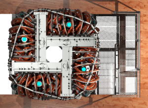 HSX rendering, full vessel, top view.